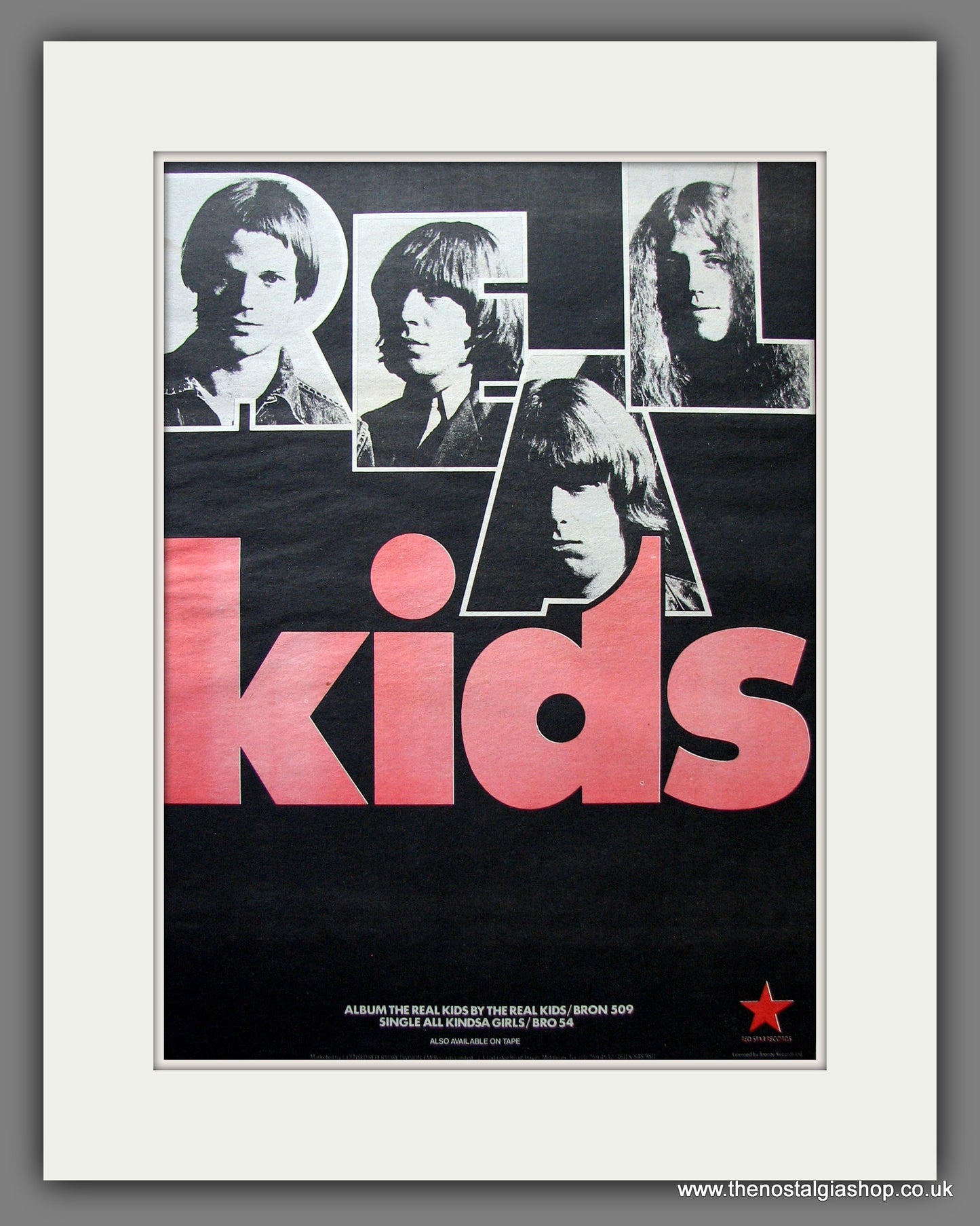 Real Kids. Self Titled. Vintage Advert 1978 (ref AD13981)