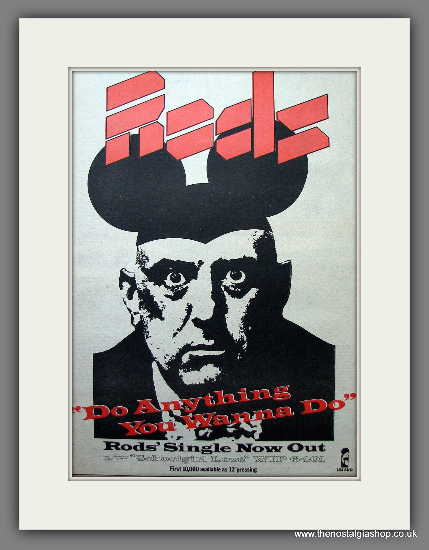 Rods. Do Anything You Wanna Do. Vintage Advert 1977 (ref AD13983)