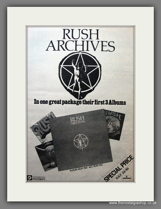 Rush. Archives. Vintage Advert 1978 (ref AD13984)
