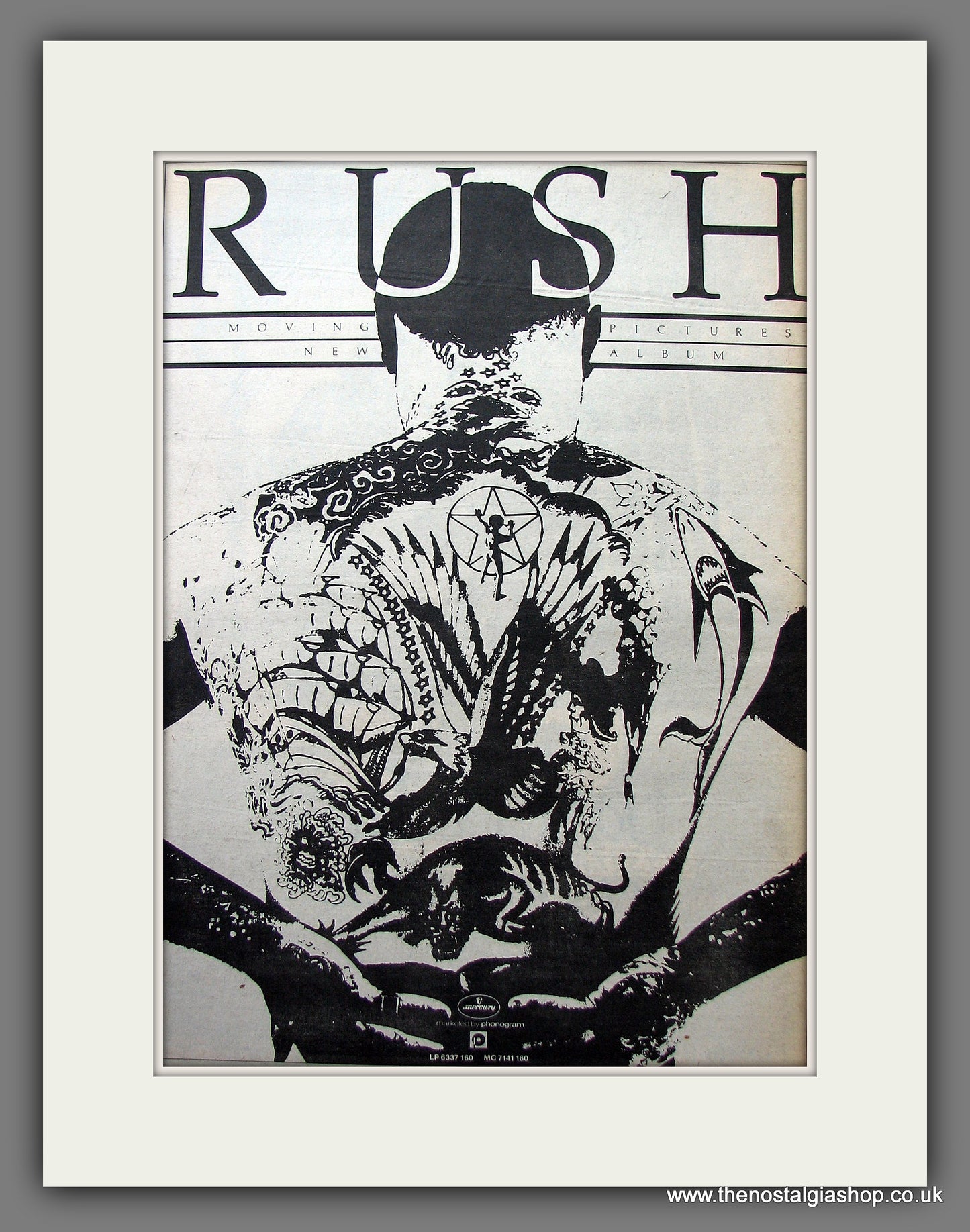 Rush. Moving Pictures. Vintage Advert 1981 (ref AD13986)