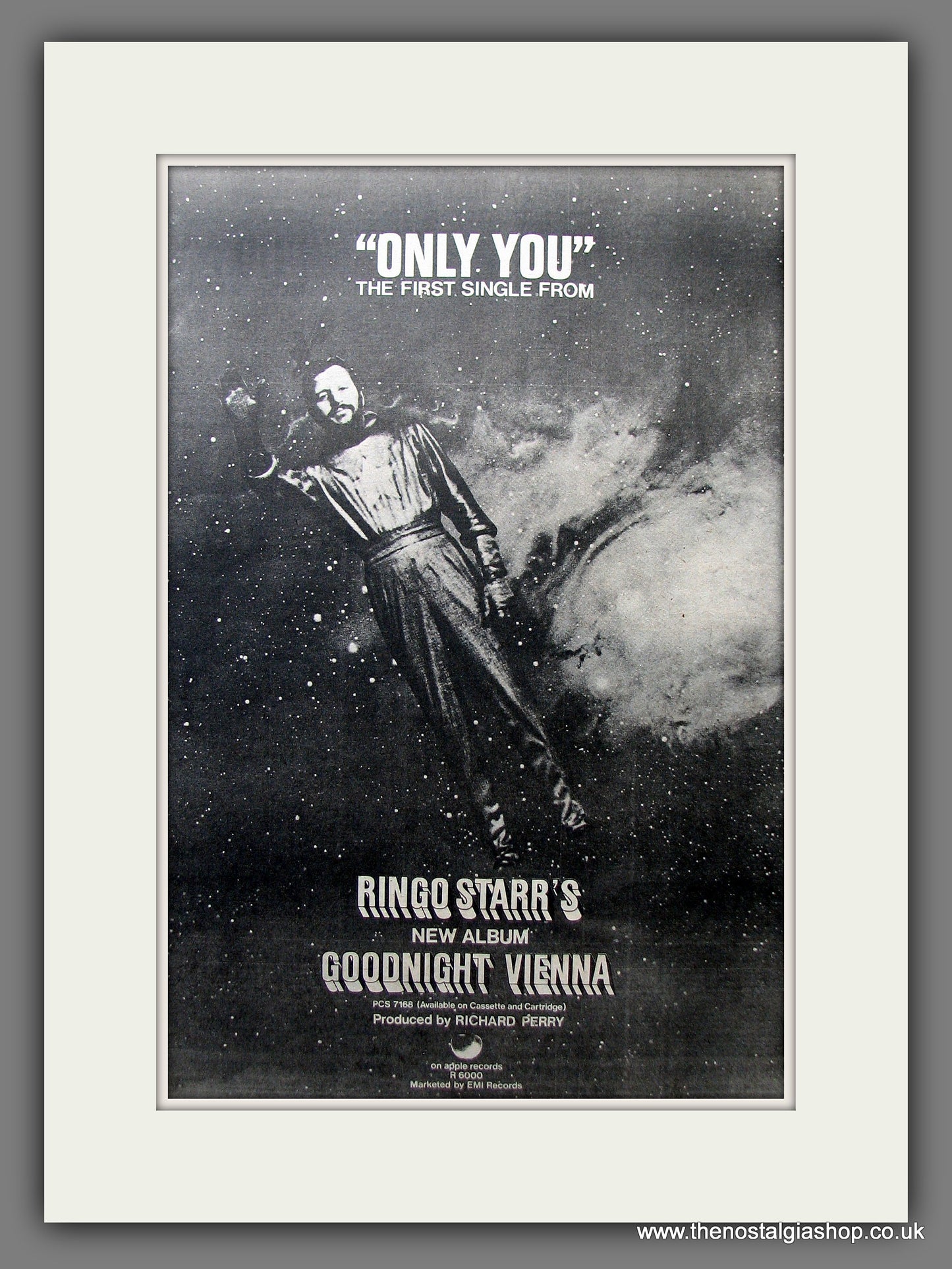 Ringo Starr. Only You. Goodnight Vienna. Vintage Advert 1974 (ref AD13992)