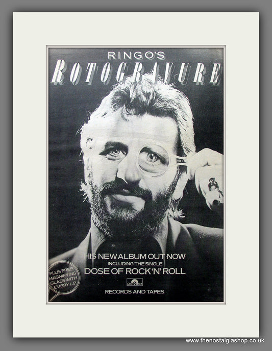 Ringo Starr. Rotogravure. Vintage Advert 1976 (ref AD13993)