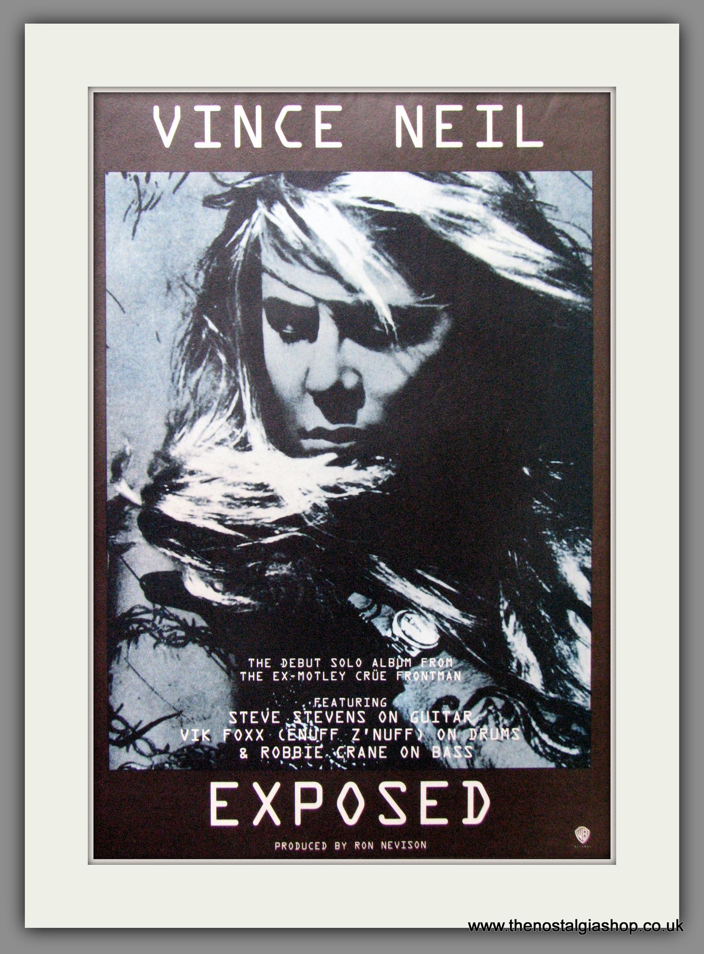 Vince Neil. Exposed. Debut Solo Album. Original Advert 1993 (ref AD53347)