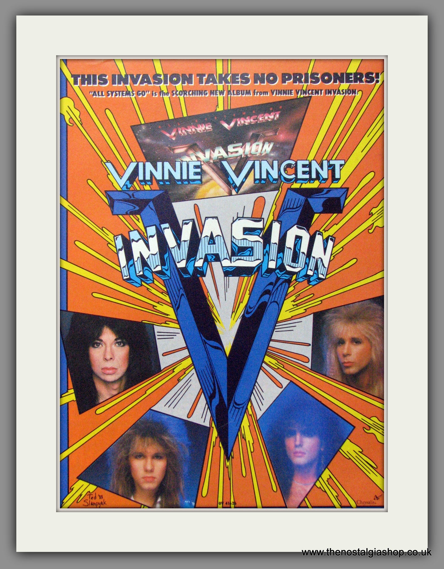 Vinnie Vincent. Invasion. Original Advert 1986 (ref AD53353)