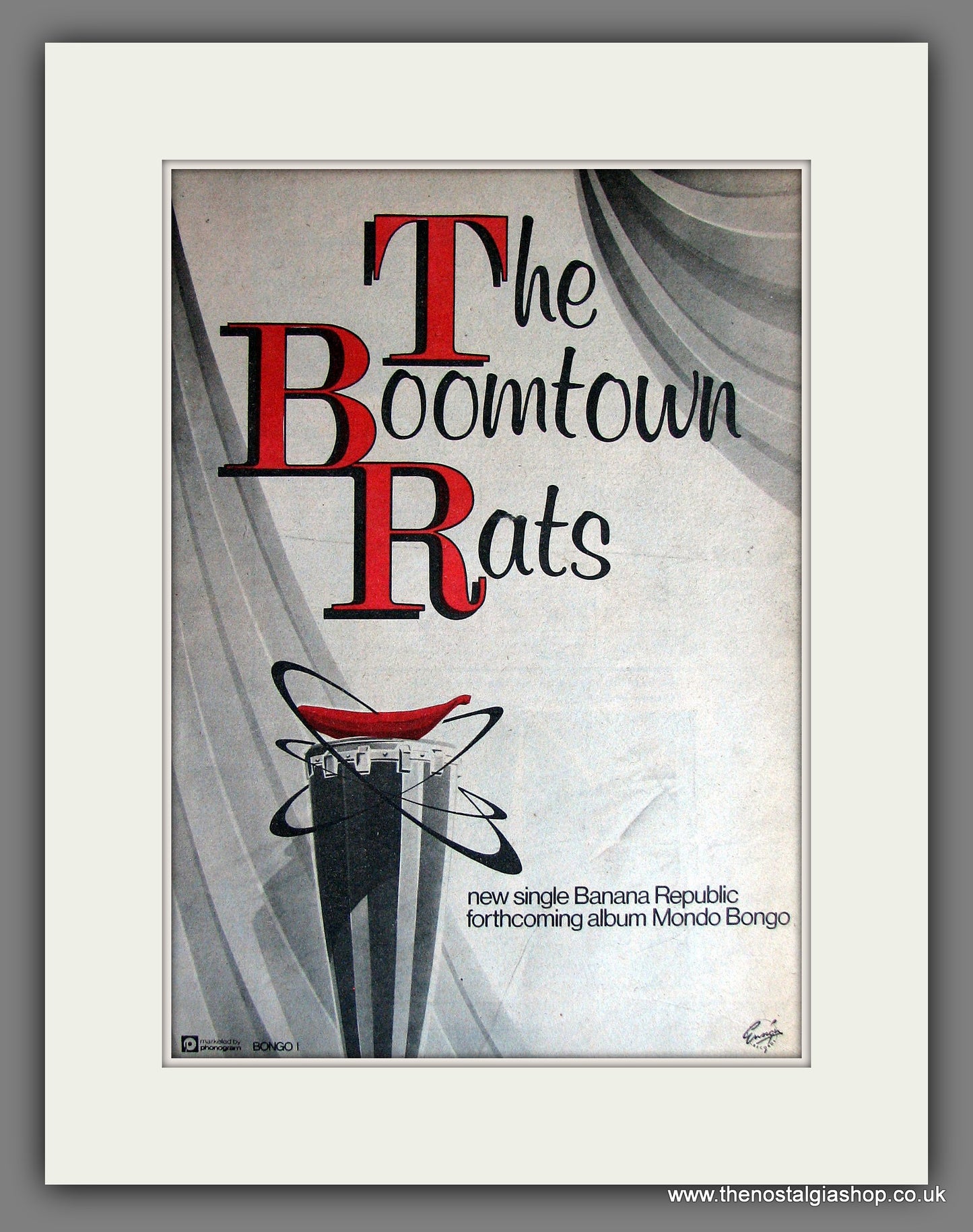 Boomtown Rats (The) Banana Republic. Vintage Advert 1980 (ref AD14017)
