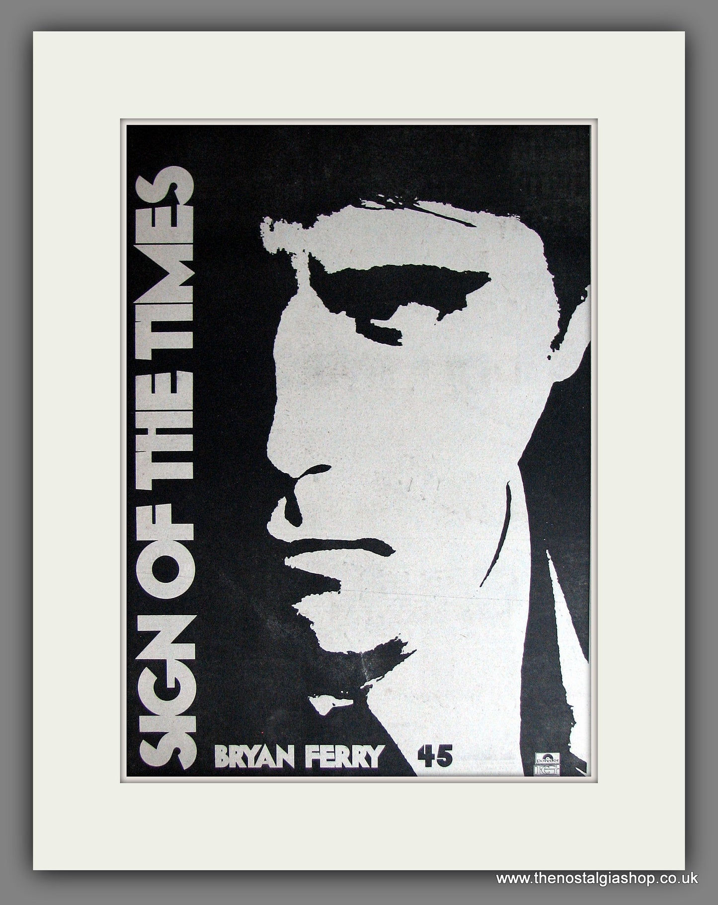 Bryan Ferry Sign Of The Times. Vintage Advert 1978 (ref AD14026)