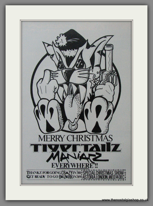 Tigertailz. Merry Christmas. Original Advert 1988 (ref AD52494)