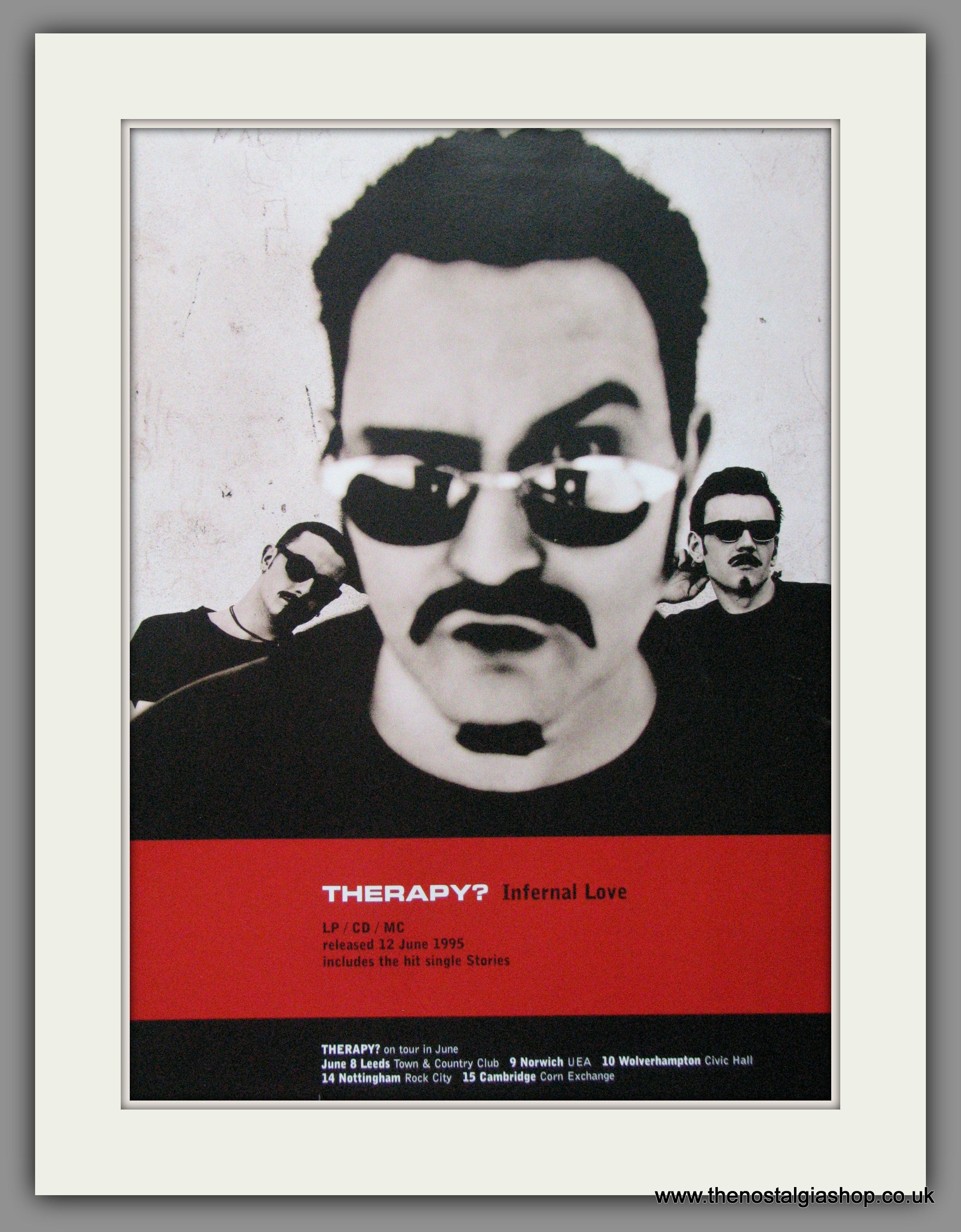 Therapy. Infernal Love. Original Advert 1995 (Ref AD52499) – The