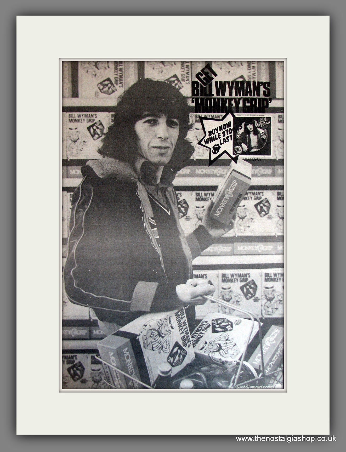 Bill Wyman Monkey Grip. Vintage Advert 1974 (ref AD14039)