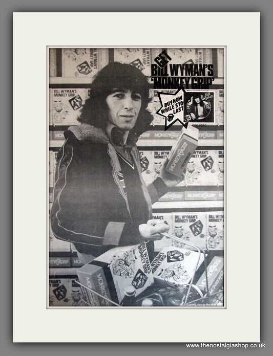 Bill Wyman Monkey Grip. Vintage Advert 1974 (ref AD14039)