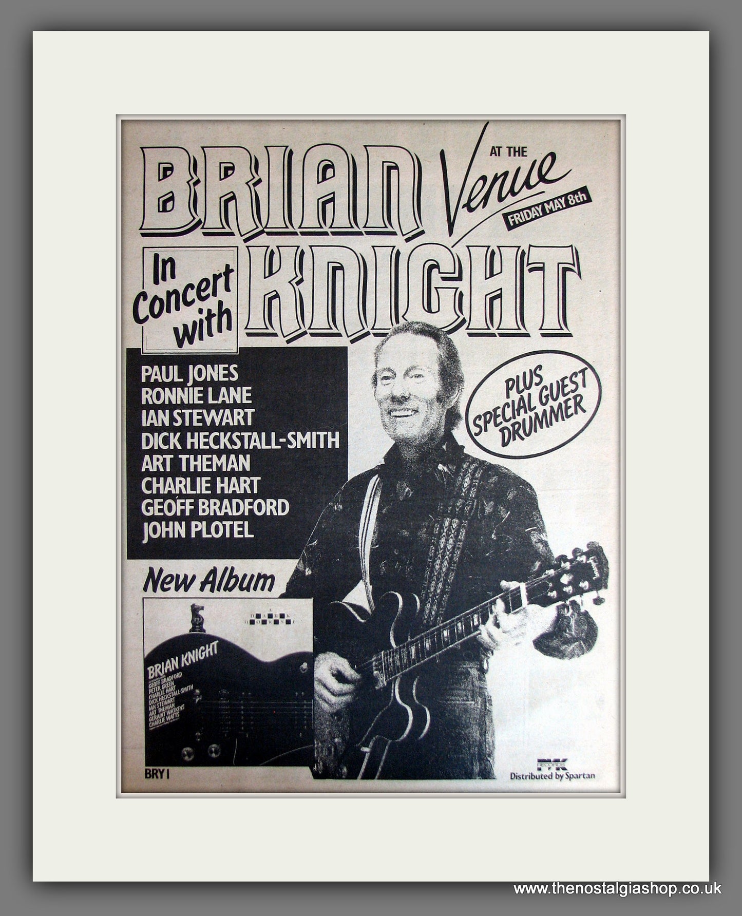 Brian Knight In Concert. Vintage Advert 1981 (ref AD14048)
