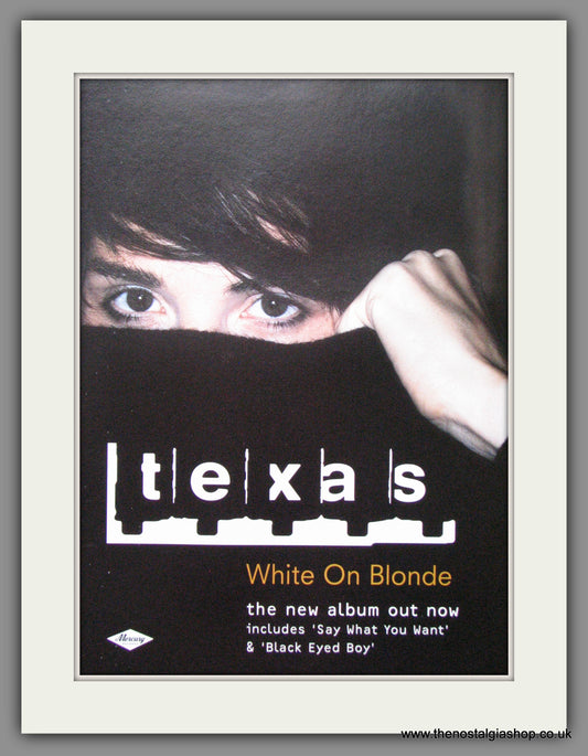 Texas. White On Blonde. Original Advert 1997 (Ref AD52511)