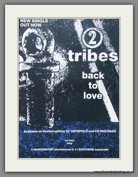 Two Tribes Back To Love Original Advert 1992 (Ref AD52629)