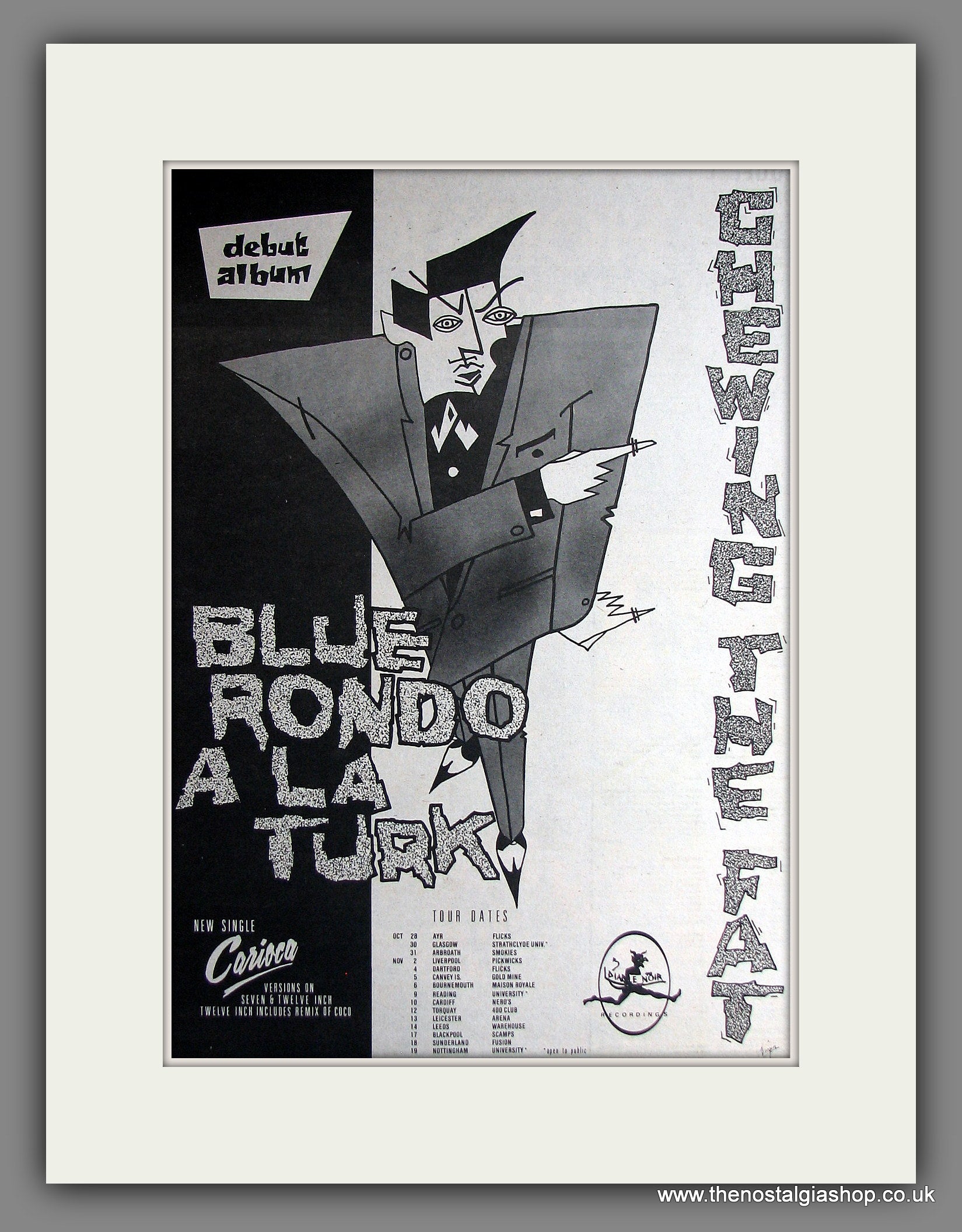 Blue Rondo A La Turk, Chewing The Fat. Vintage Advert 1982 (ref AD1407 ...