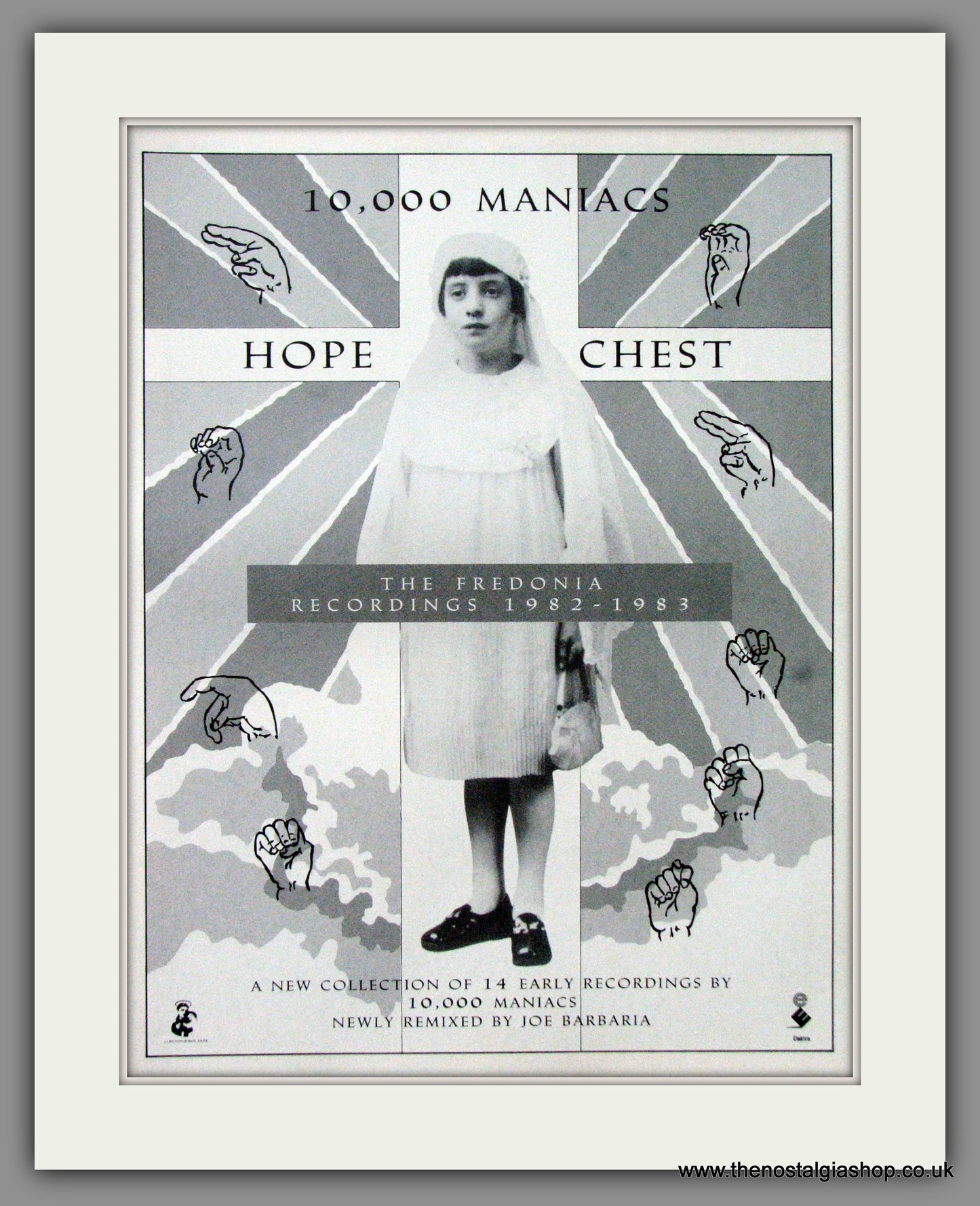 10,000 Maniacs, Hope Chest. 1990 Original Advert (ref AD52710)