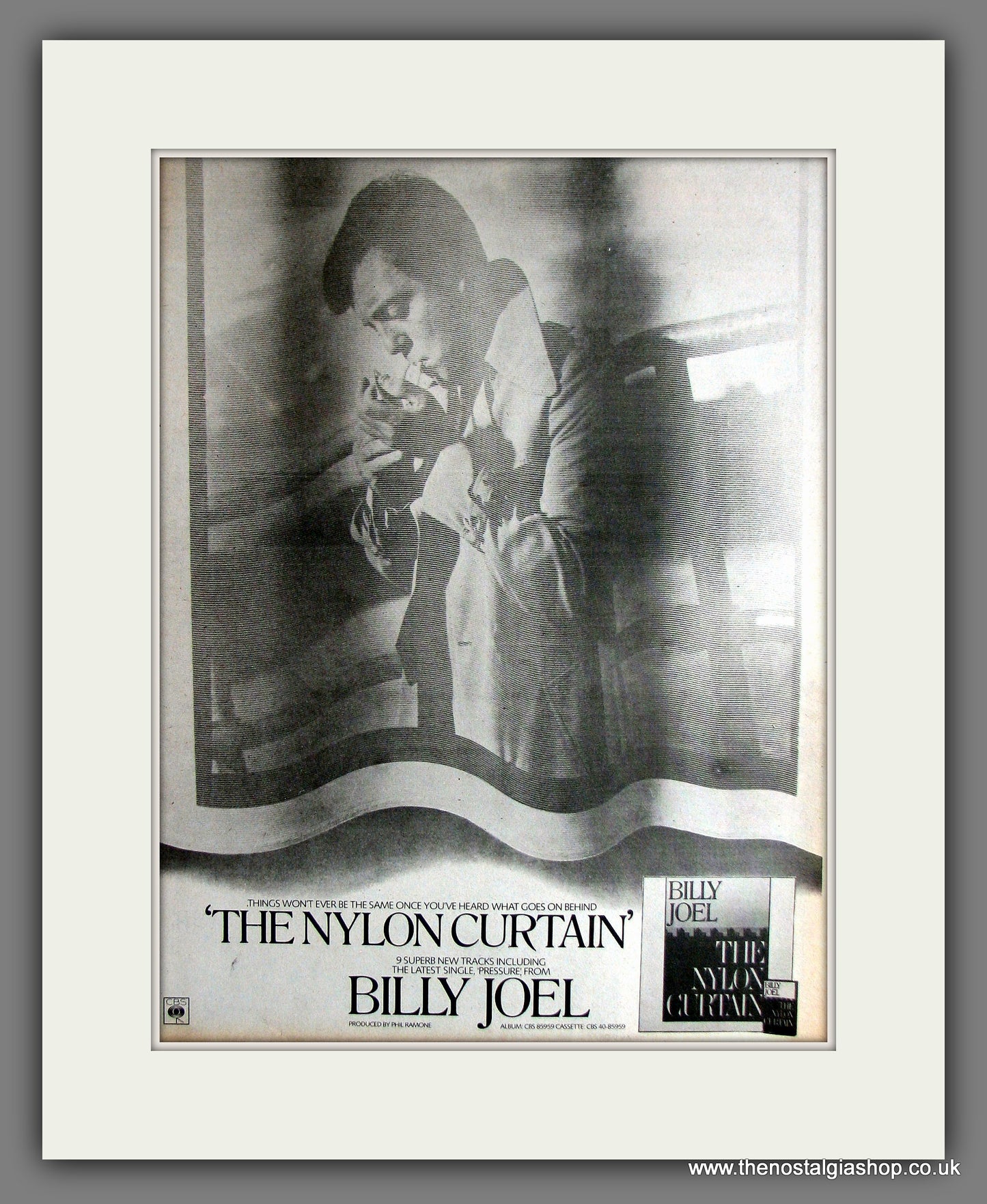 Billy Joel The Nylon Curtain. Vintage Advert 1982 (ref AD14084)