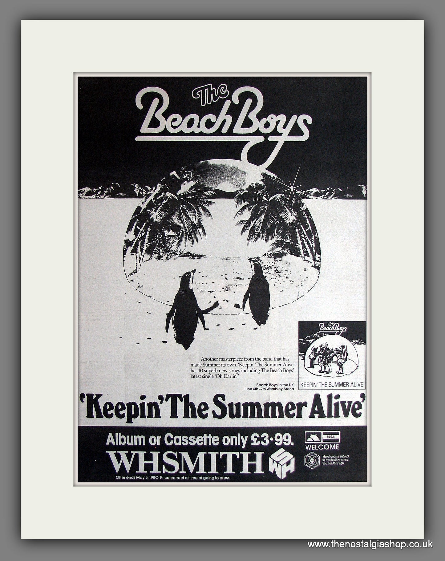 Beach Boys (The) Keepin The Summer Alive. Vintage Advert 1980 (ref AD14097)
