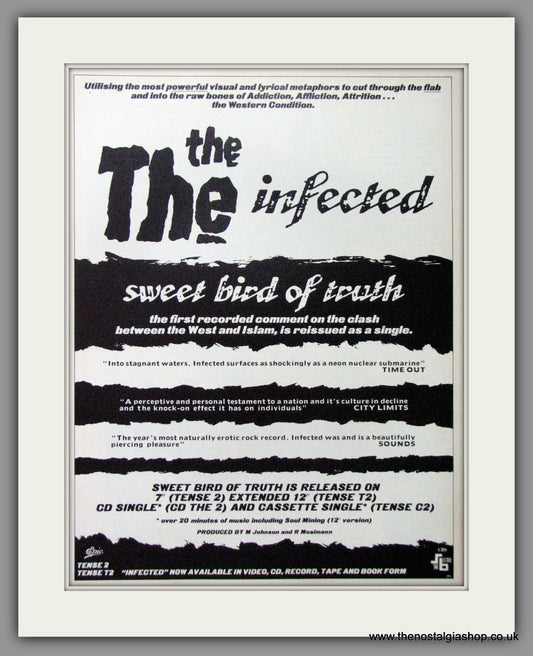 The The, Infected. 1987 Original Advert (ref AD53046)