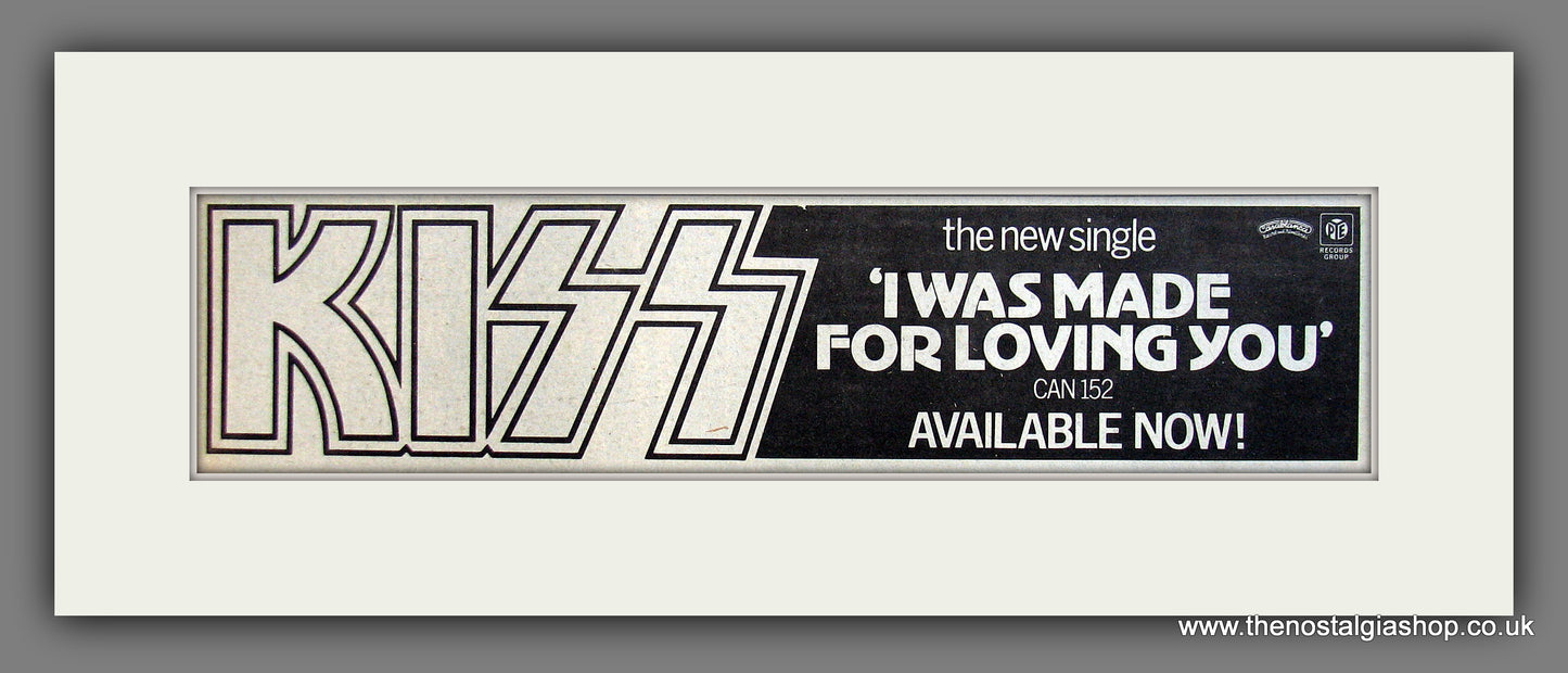 Kiss. I Was Made For Loving You. Original Advert 1979 (ref AD400064)