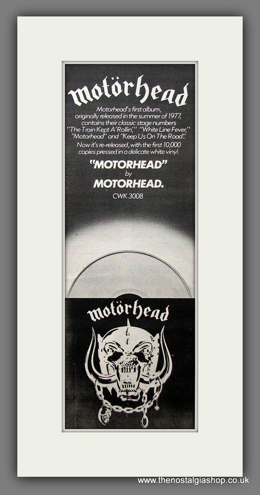 Motorhead Debut Album '78. Original Advert 1978 (ref AD200152)