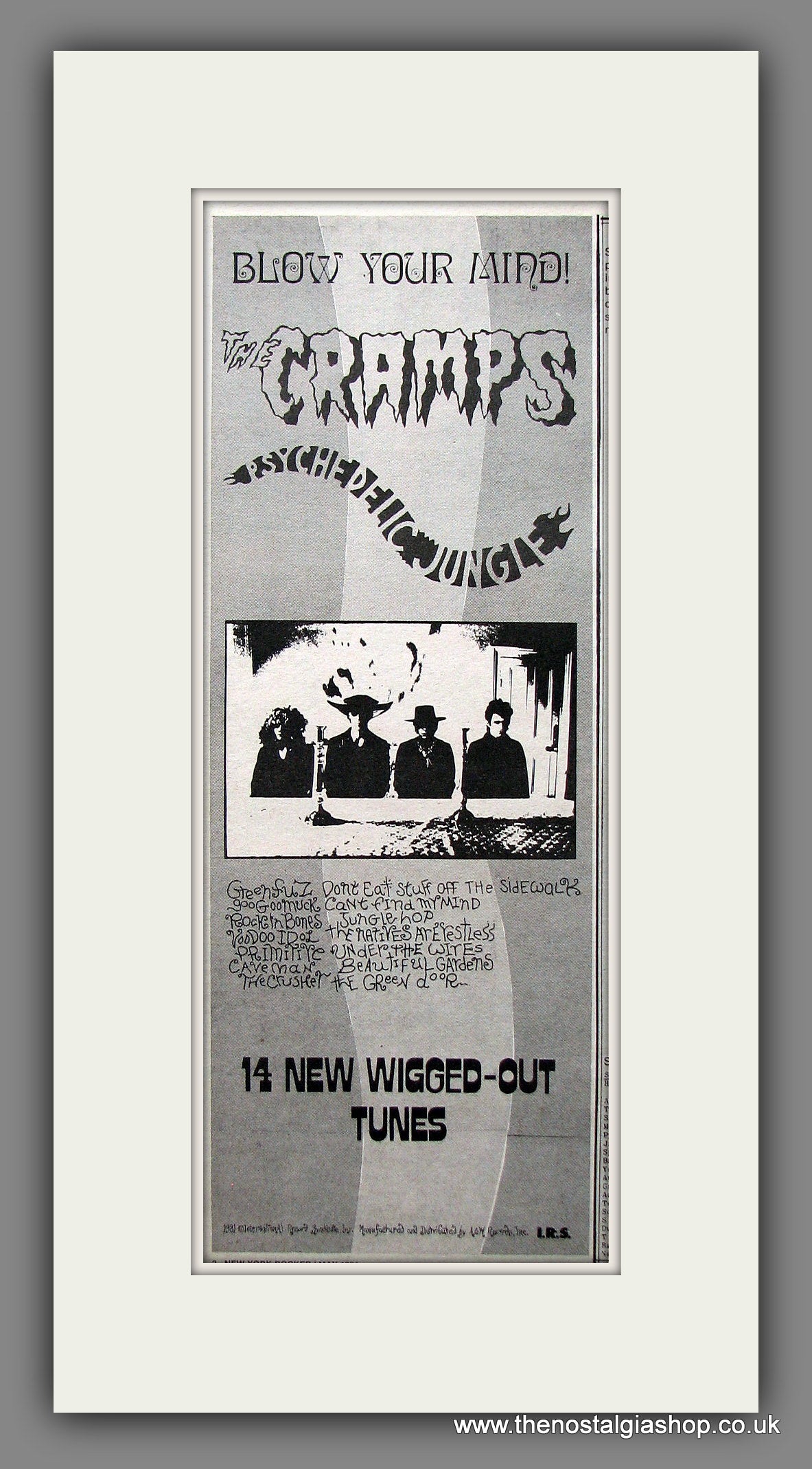 Cramps (The) Psychedelic Jungle. Original Advert 1981 (ref AD200161)
