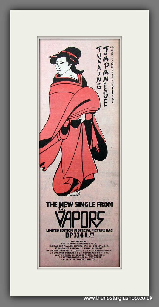 Vapors. Turning Japanese. Original Advert 1980 (ref AD200198)