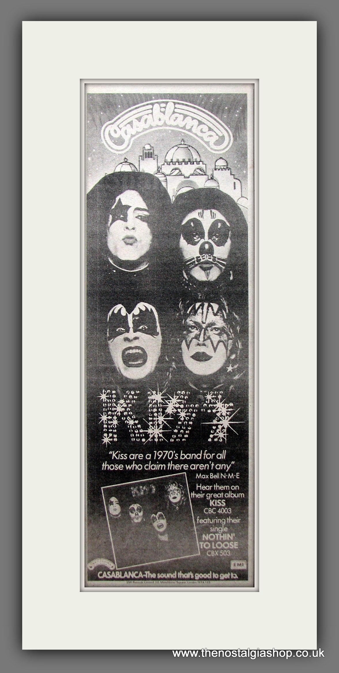 Kiss. Nothin' To Loose. Original Advert 1975 (ref AD200200)