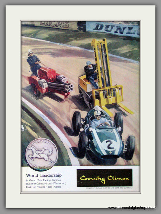 Coventry Climax Fork Lift Trucks. Original Advert 1962 (ref AD11418)