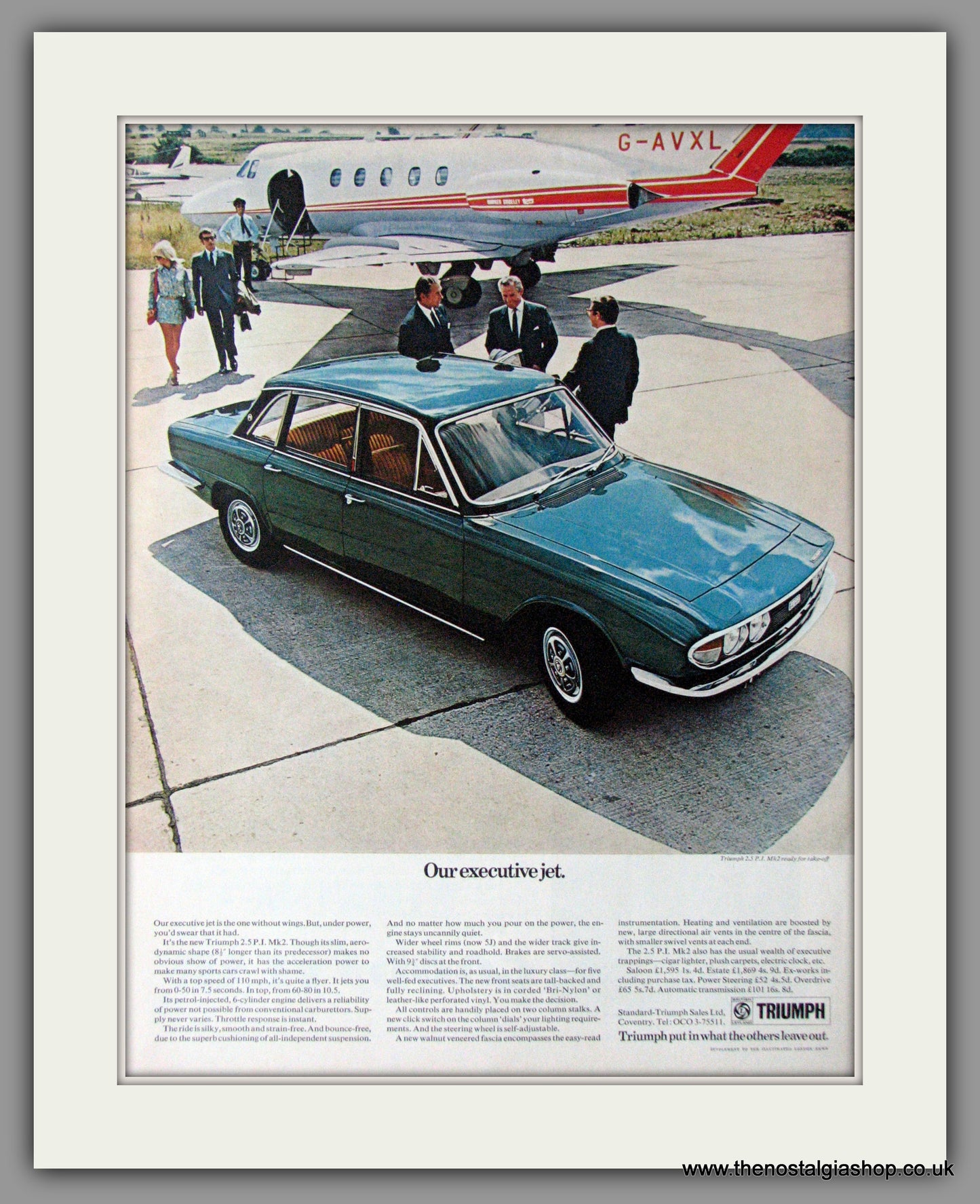 Triumph 2.5 P.I. Mk2. Original Advert 1970 (ref AD11415)