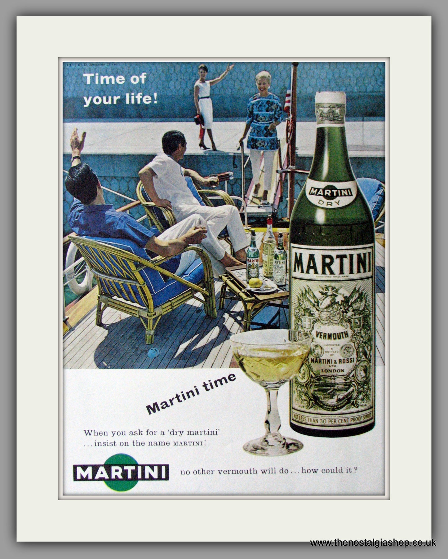 Martini Vermouth. Original Advert 1961 (ref AD11424)
