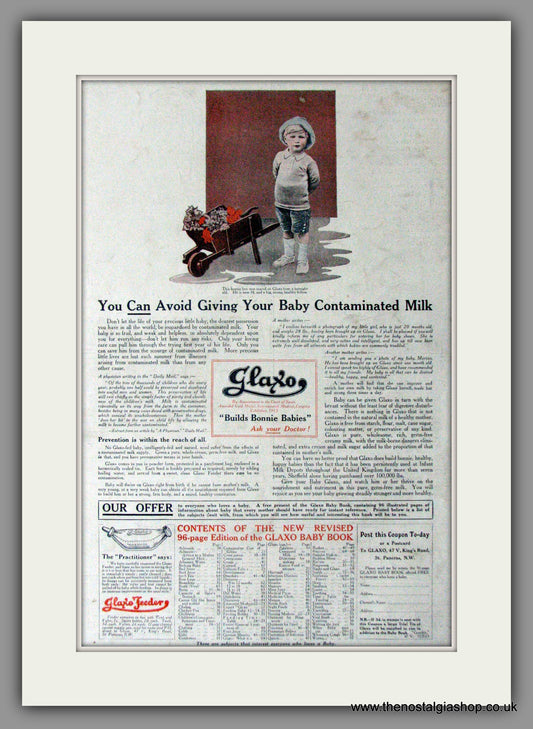 Glaxo. Builds Bonnie Babies. Original Advert 1915 (ref AD11422)
