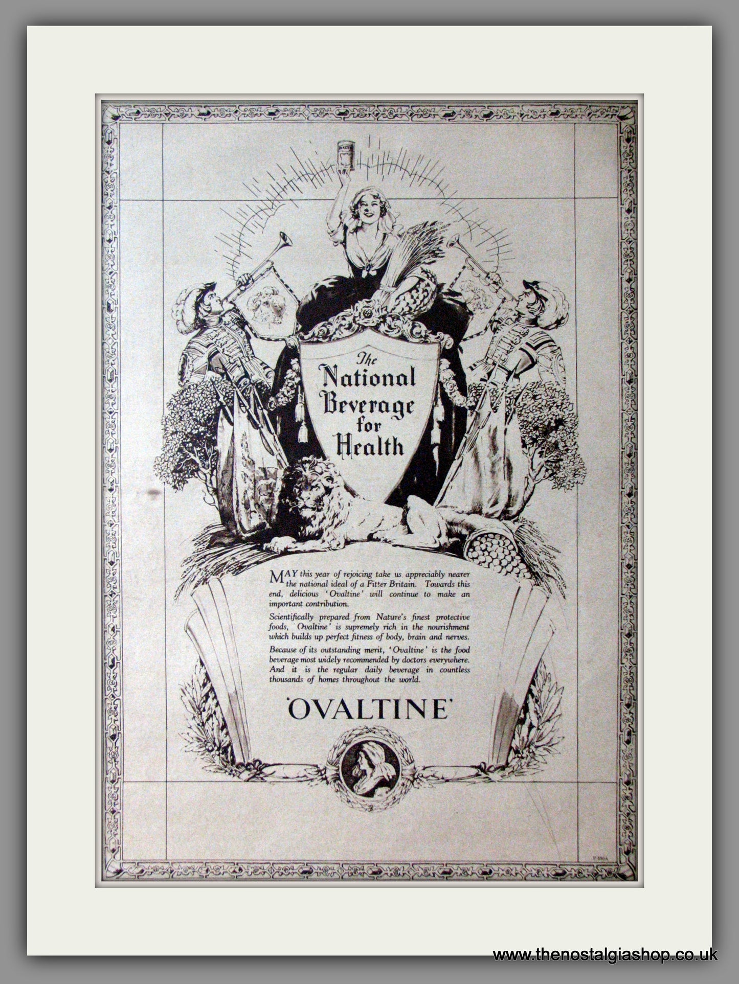 Ovaltine. The National Beverage For Health. Original Advert 1937 (ref AD11423)