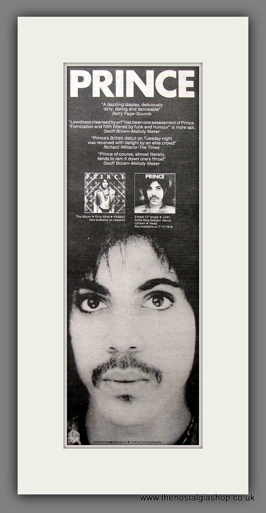 Prince The Album. Original Advert 1981 (ref AD200252)