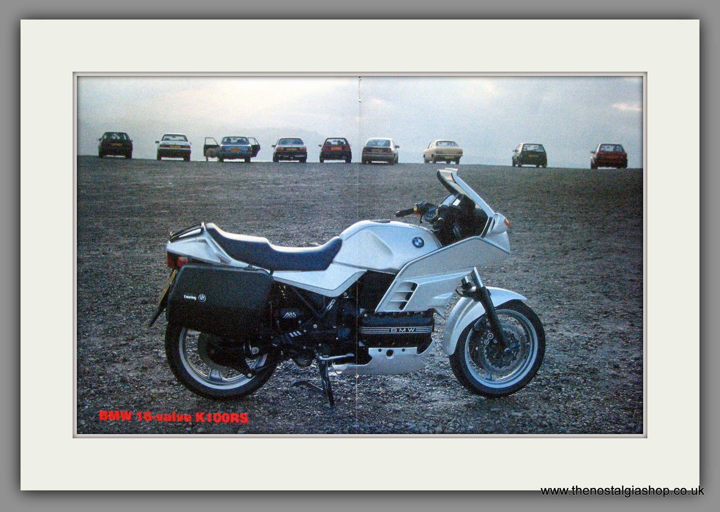 BMW K100RS Motorcycle. Vintage Print 1991 (ref AD51525)