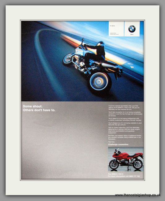 BMW R 1100 S  Motorcycle. 2006 Original Advert (ref AD51540)