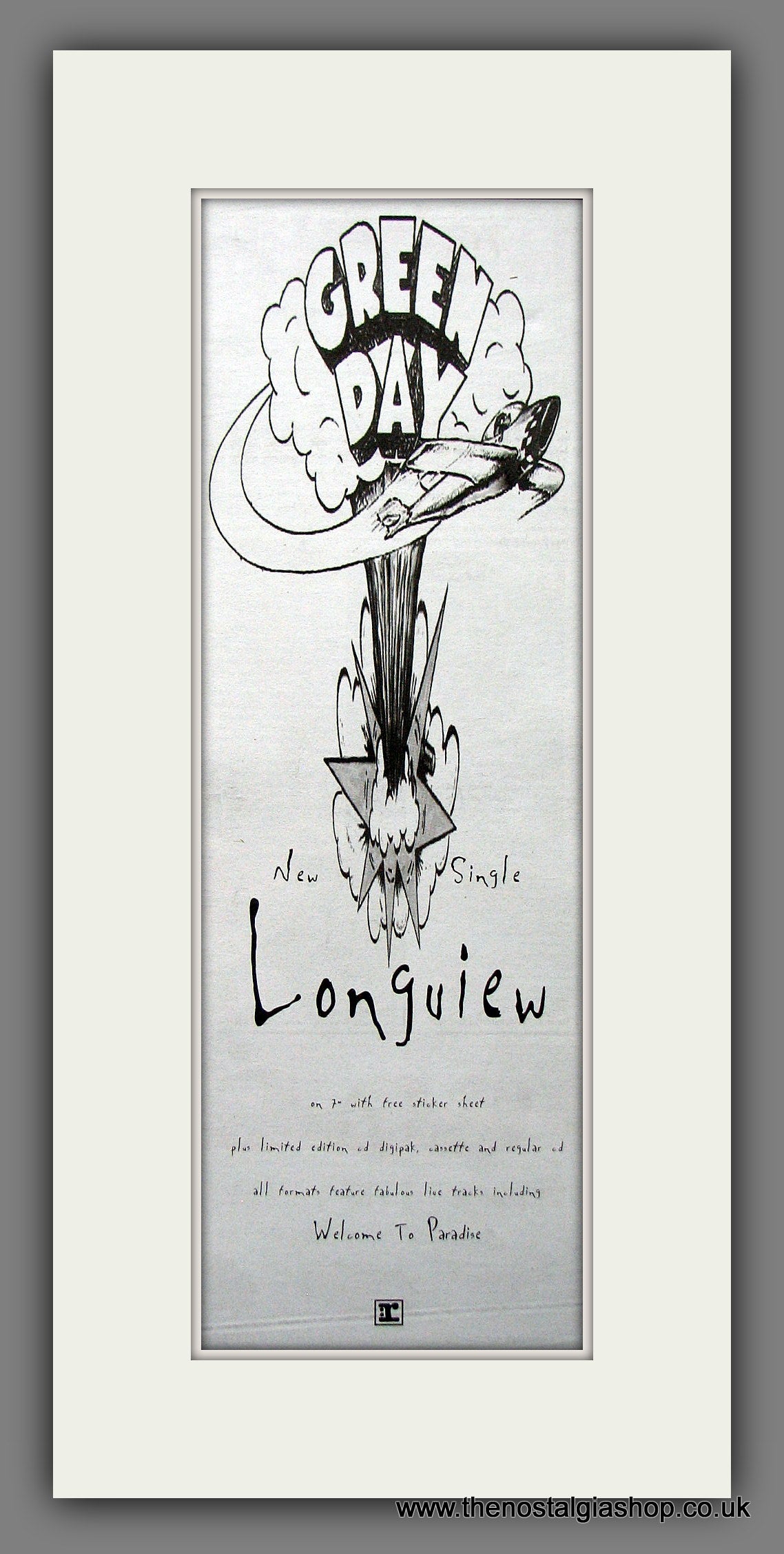 Green Day Longuiew. Original Advert 1995 (ref AD200295)