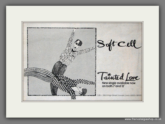 Soft Cell Tainted Love. Original Vintage Advert 1981 (ref AD56364)