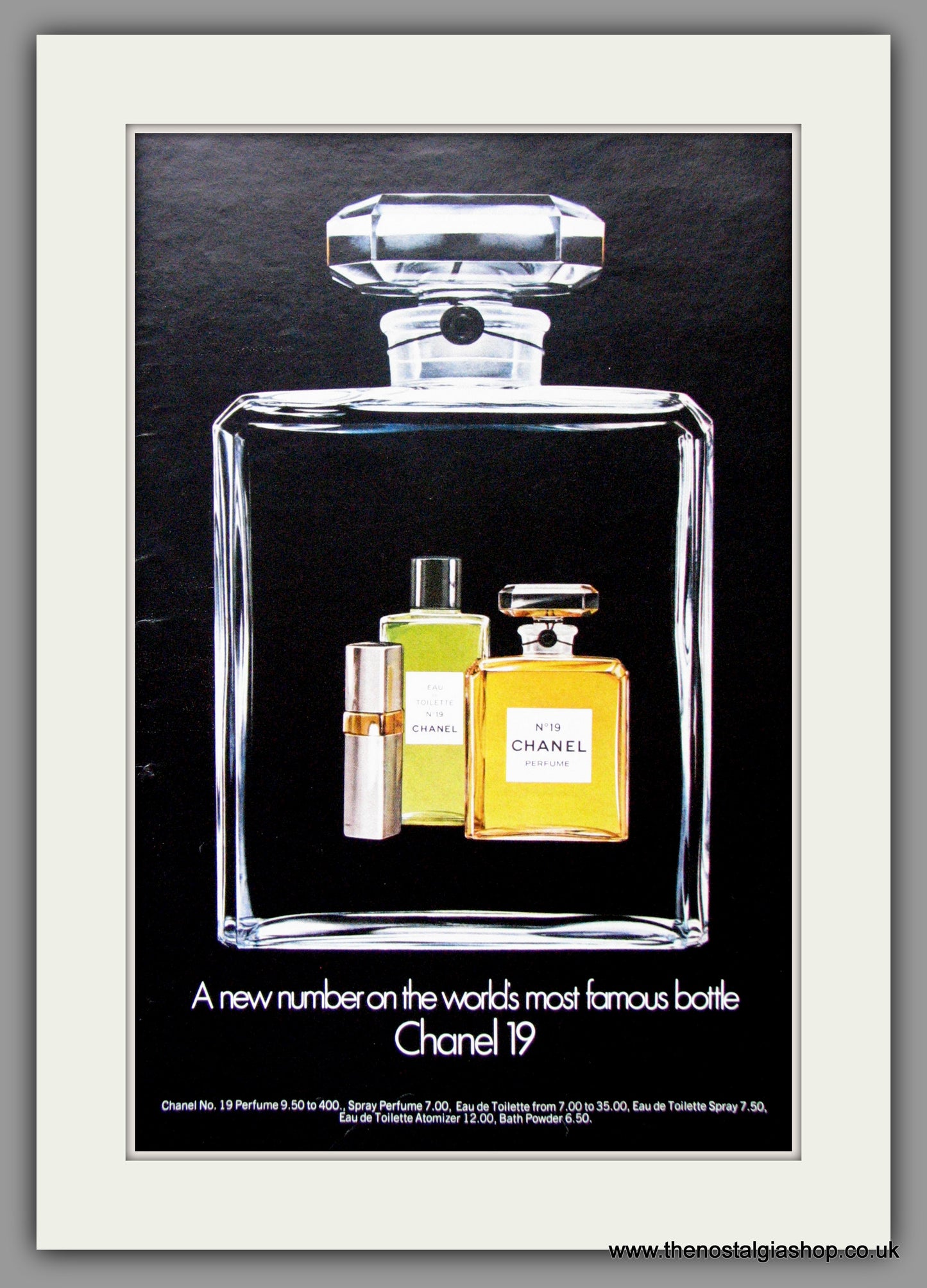 Chanel No.19 Perfume. Original Advert 1973 (ref AD52614)