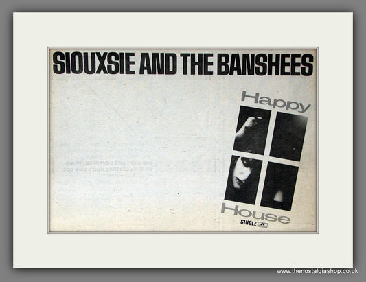Siouxsie And The Banshees Happy House. Original Vintage Advert 1980 (ref AD56376)