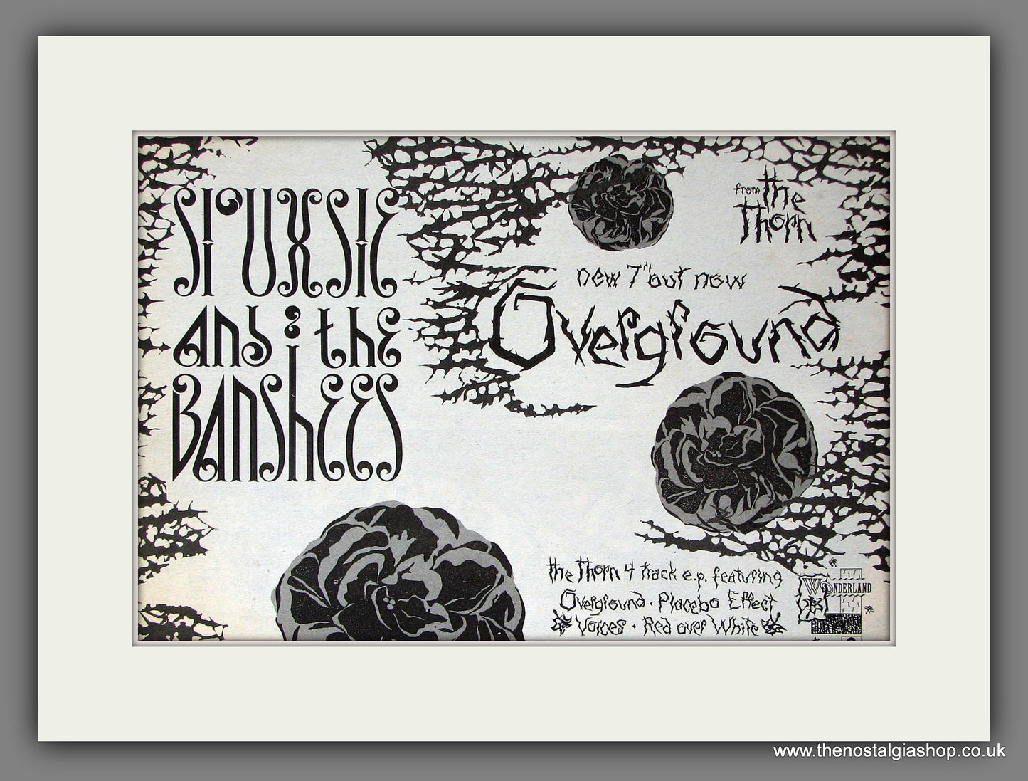 Siouxsie And The Banshees Overground. Original Vintage Advert 1984 (ref AD56379)