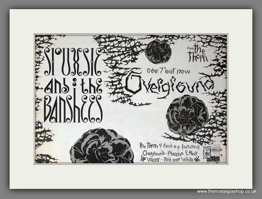 Siouxsie And The Banshees Overground. Original Vintage Advert 1984 (ref AD56379)