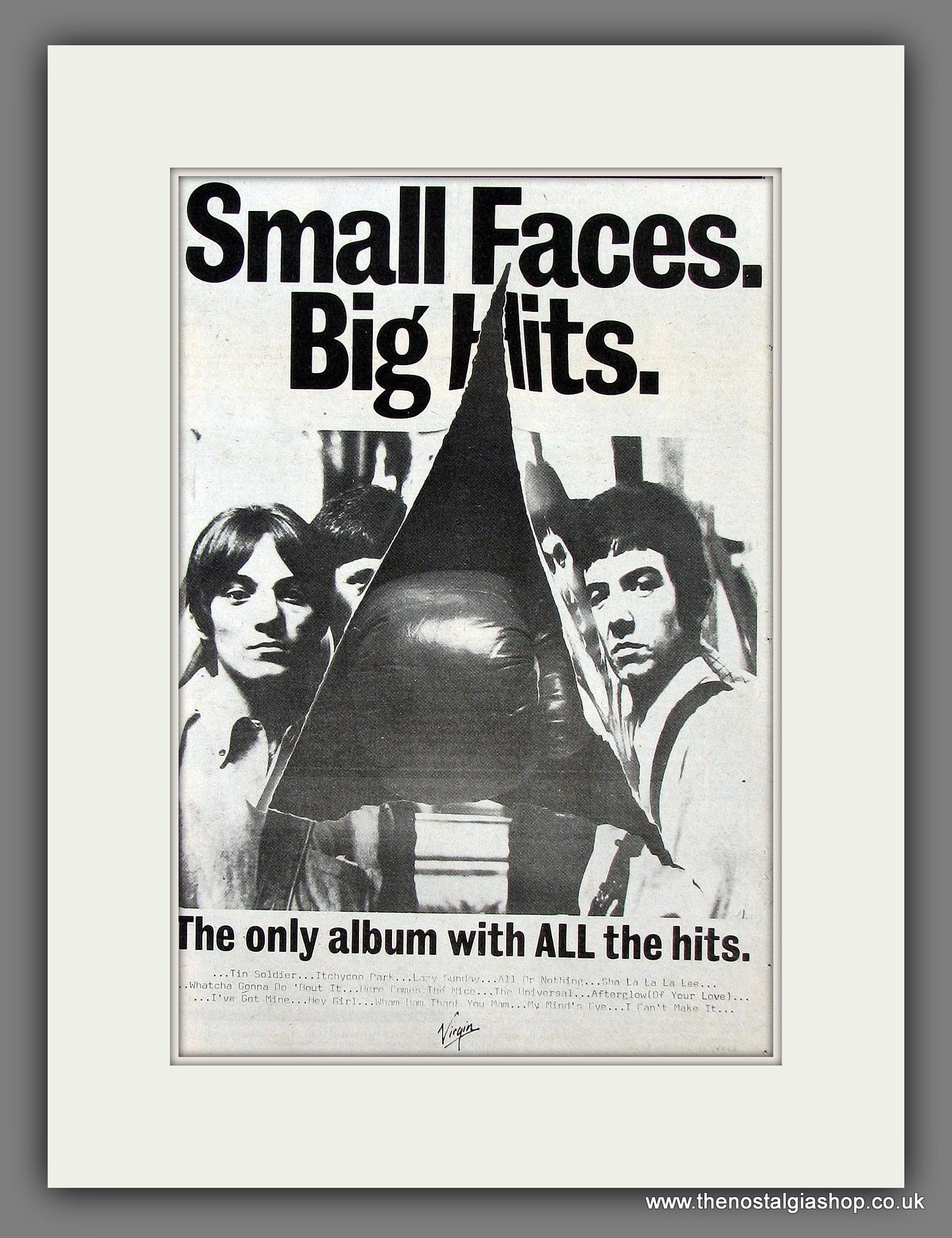 Small Faces (The) Big Hits. Original Vintage Advert 1980 (ref AD56391)