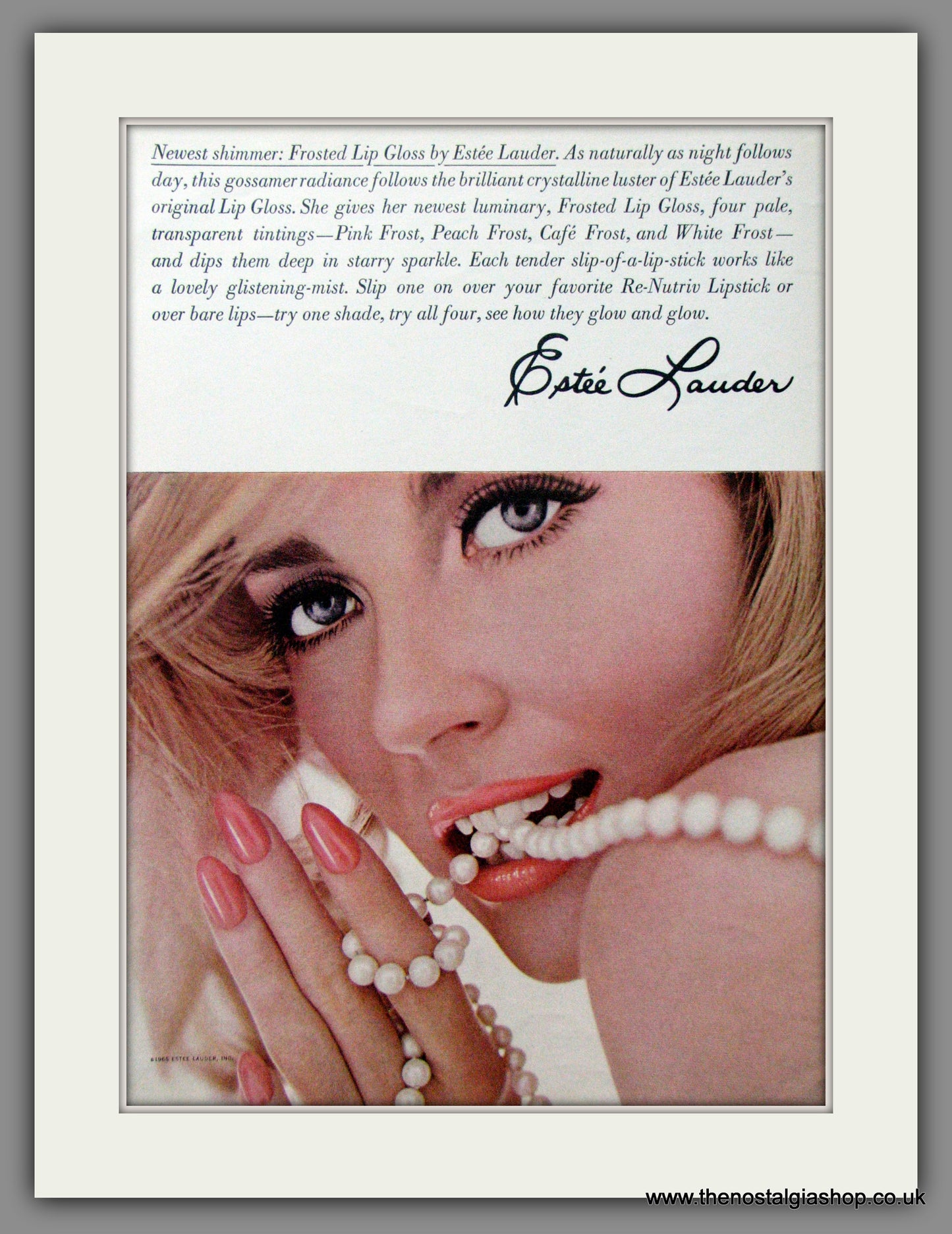 Estee Lauder Lip Gloss. Original Advert 1965 (ref AD52623)