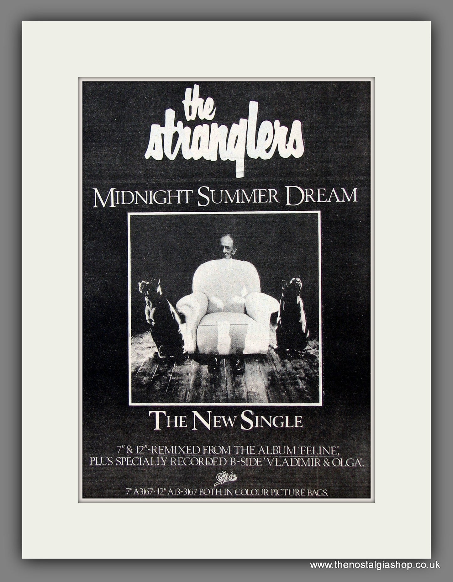 Stranglers (The) Midnight Summer Dream. Original Vintage Advert 1983 (ref AD56392)