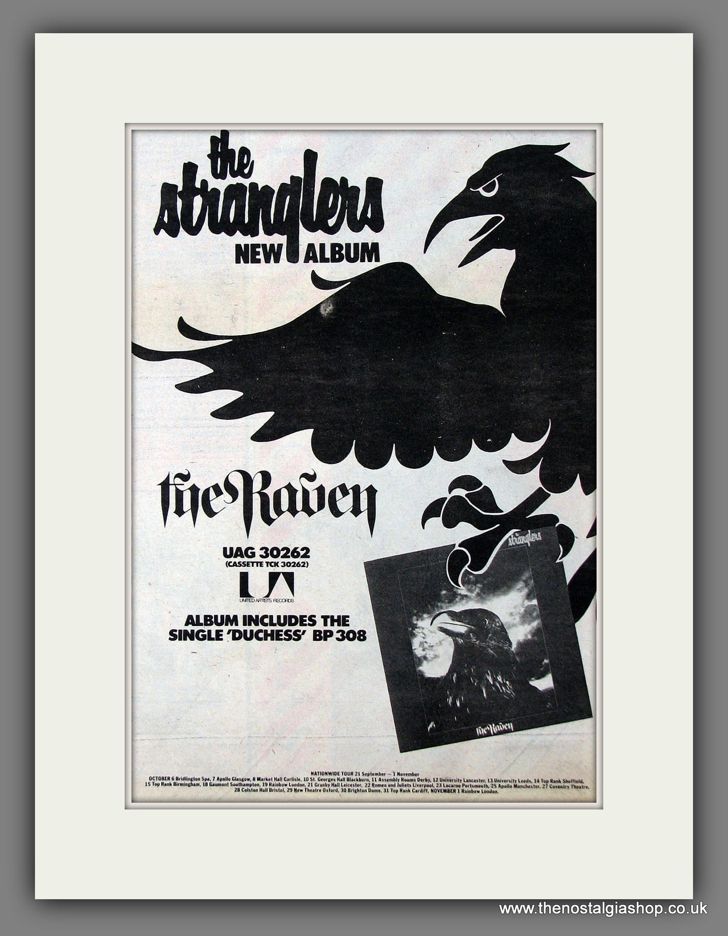 Stranglers (The) The Raven. Original Vintage Advert 1979 (ref AD56394)