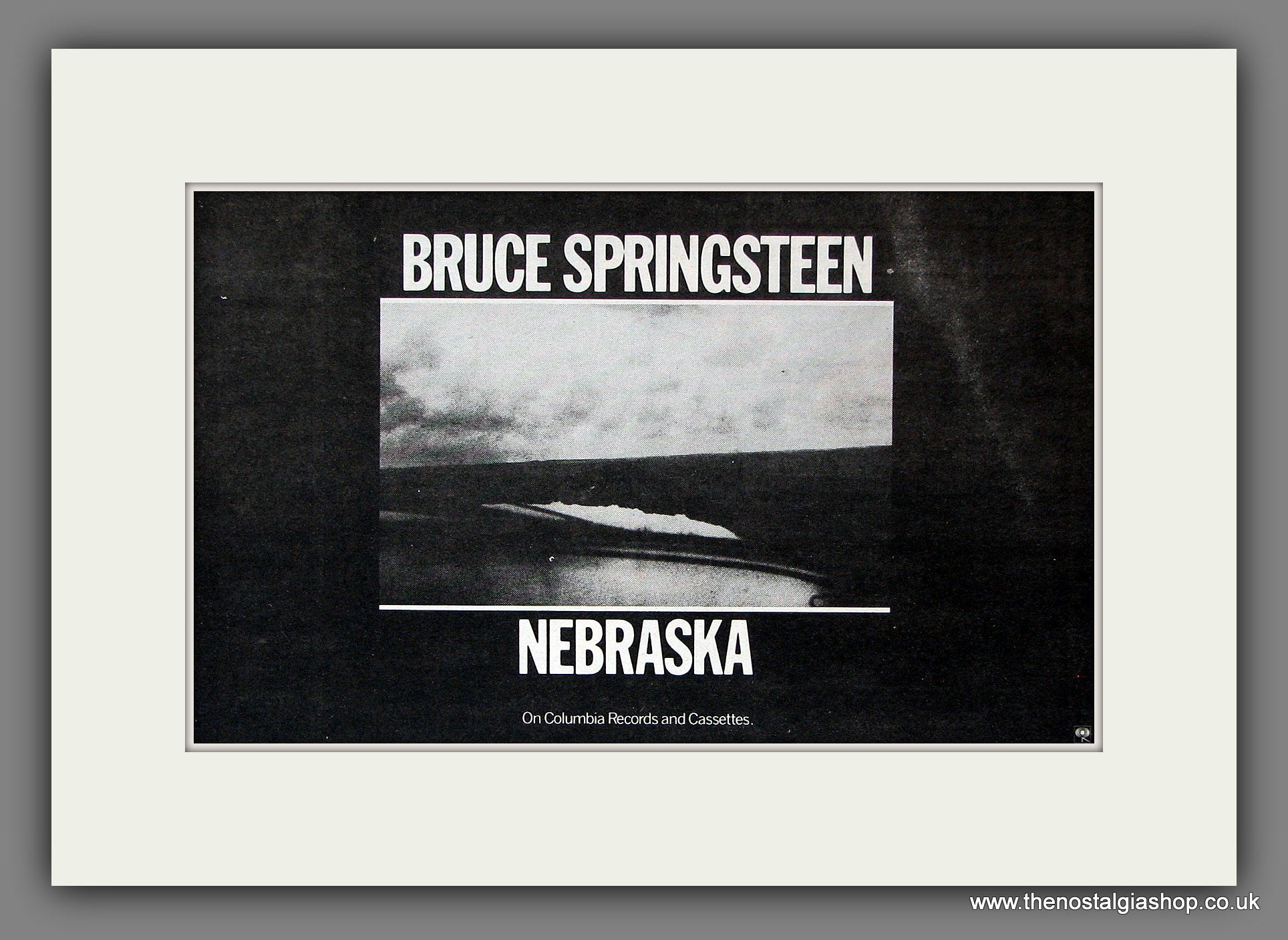 Bruce Springsteen Nebraska. Original Vintage Advert 1982 (ref AD56411 ...