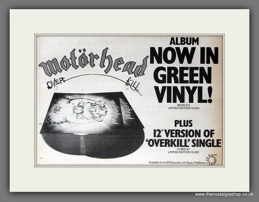 Motorhead Overkill. Original Vintage Advert 1979 (ref AD56427)