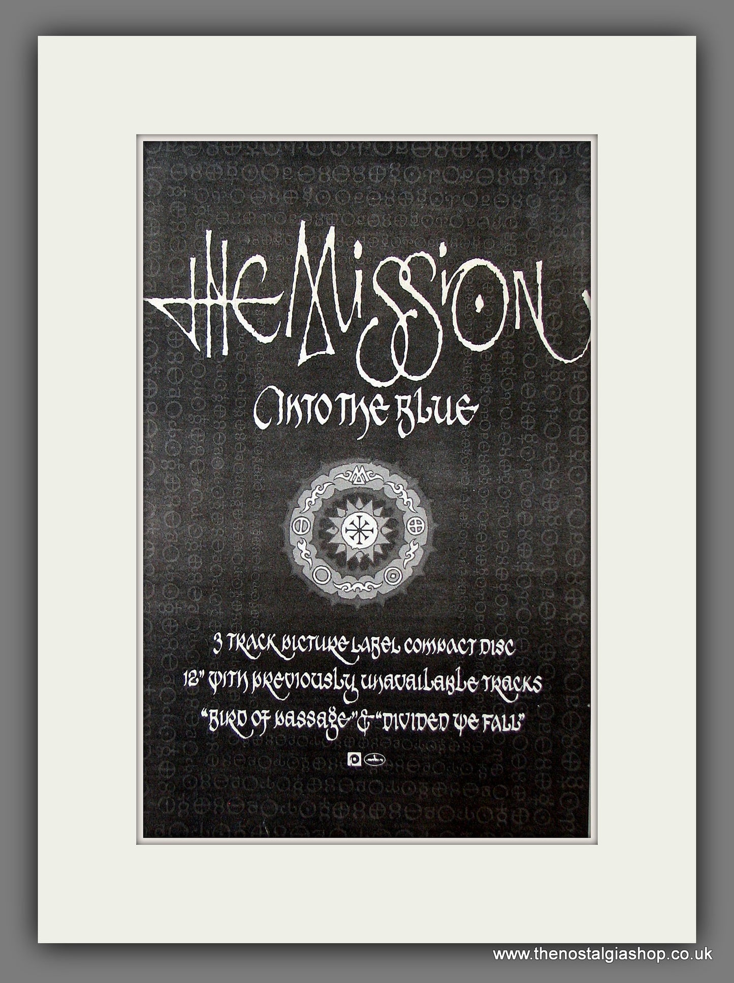 Mission (The) Into The Blue. Original Vintage Advert 1989 (ref AD56434)