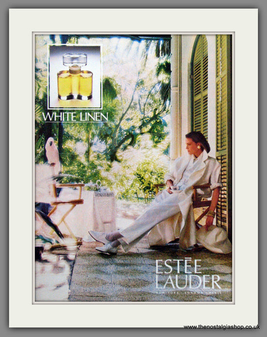 Estee Lauder, White Linen Perfume. Original Advert 1987 (ref AD51688)