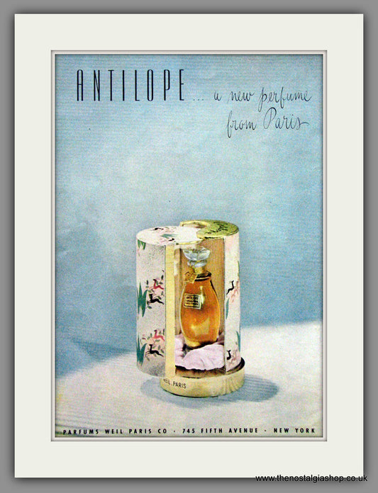 Antilope. Paris Perfume. Original Advert 1947 (ref AD51695)